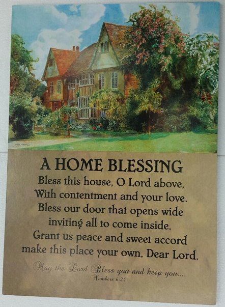 A3 Plaque A HOME BLESSING